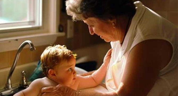 I was HORRIFIED to see my MIL bathing my son in a sink, WHERE WE WASH THE DISHES