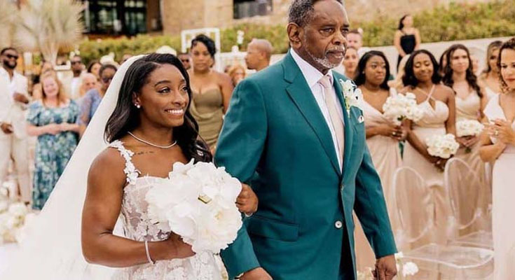 Simone Biles in 120 dollar dress blasted for unkempt hair – This is her handsome husband