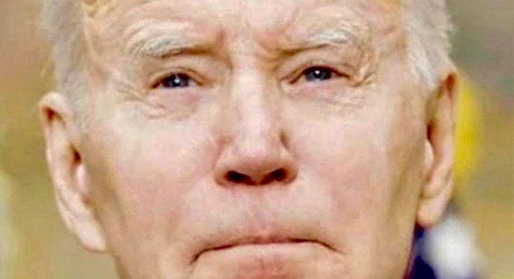 What are the odd lines on Biden’s face that have appeared in recent days?