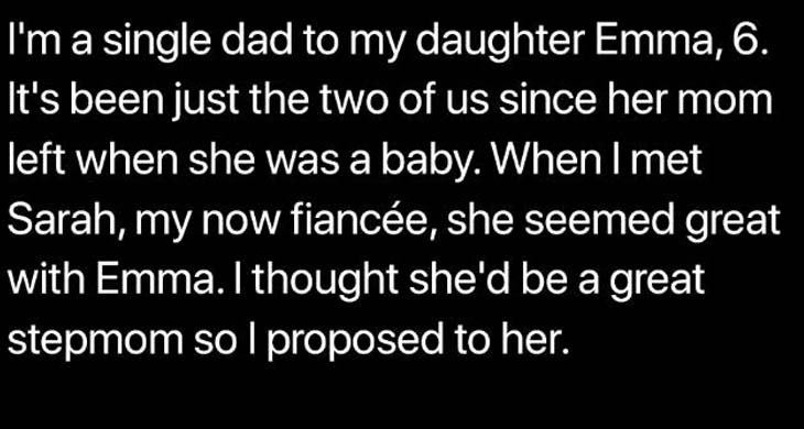 I Canceled My Wedding the Day Before After Discovering What My Fiancée Was Doing to My Daughter Behind My Back