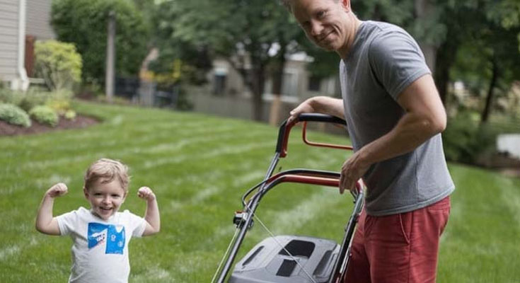 Single Dad Helps Older Woman Mow Her Lawn, Soon Gets a Call from Her Lawyer