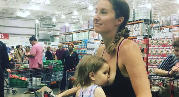 Mother posts picture breastfeeding toddler in public – she finally responds to all the backlash