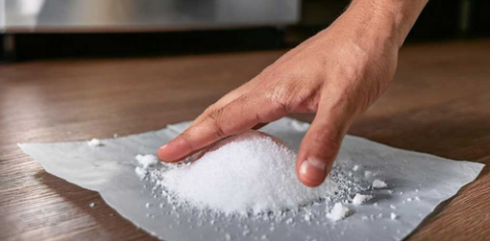 Put borax on wax paper and slide it under the fridge. Here’s why.