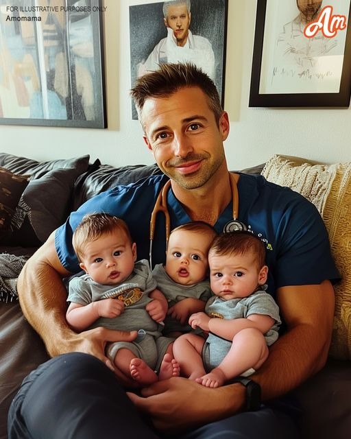 AFTER THEIR MOTHER DIED IN LABOR, DOCTOR RAISED THE TRIPLETS 