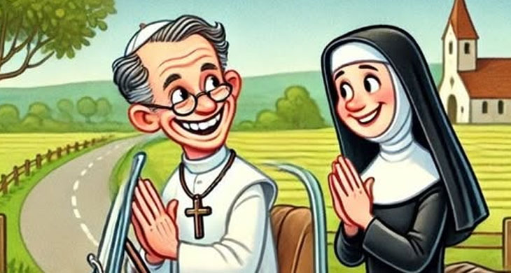 A priest offered
