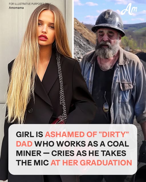 Girl Is Ashamed of ‘Dirty’ Dad Who Works as Coal Miner, Cries as He Takes Mic at Her Graduation — Story of the Day