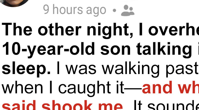 My Son Talked About His Stepfather in His Sleep — What I Heard Turned My World Upside Down