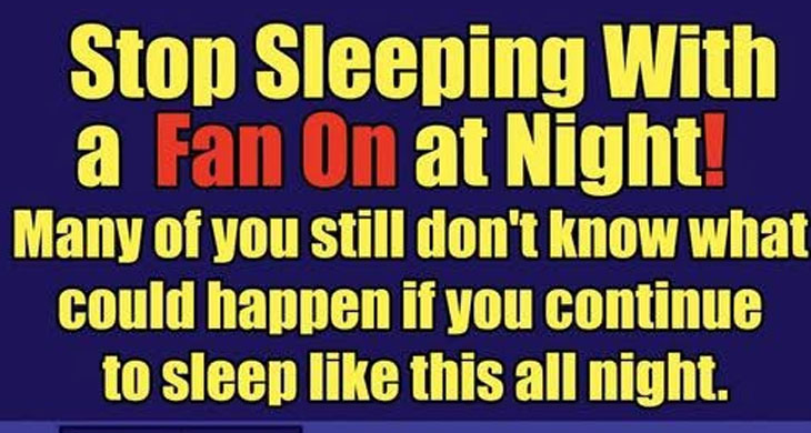 Why Your Nighttime Fan Might