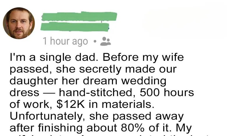 The Dress My Wife Made While Dying Was Destroyed