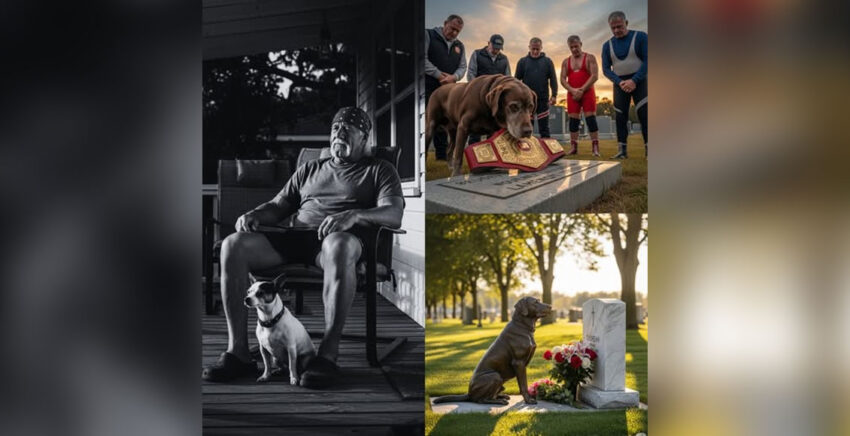 SH0CKING REVELATION: The Loyal Dog Guarding Hulk Hogan’s Grave Wasn’t Just a Stray — It Was His Silent Guardian, and What It Did on His Anniversary Left Millions in Tears. -Pic