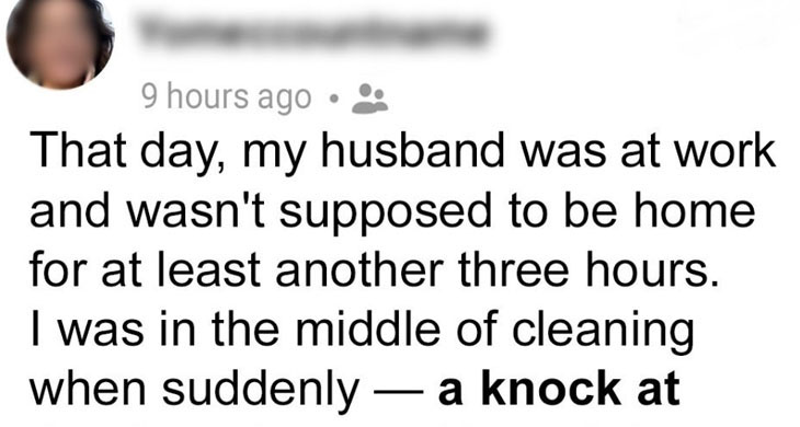 THE DAY MY HUSBAND CAME HOME EARLY