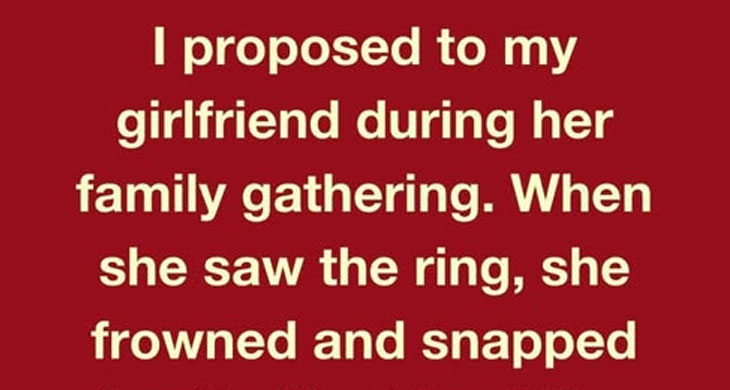 I proposed to my girlfriend
