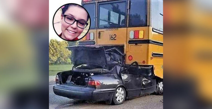 Teenager d.i.e,s after crashing into school bus