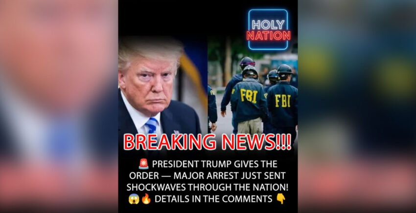 President Trump’s FBI Announces