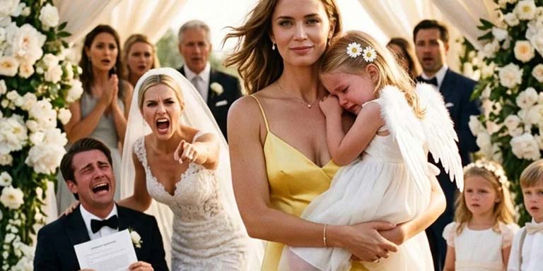 At my brother’s rehearsal dinner, I arrived with my 6-year-old daughter. My mom pulled me aside and coldly said: “Emma isn’t the flower girl anymore. It changed.” So we stayed silent. Then my father texted me: “Meet me on the porch. Right now.” What he said in front of everyone left my brother and mother without a single word.