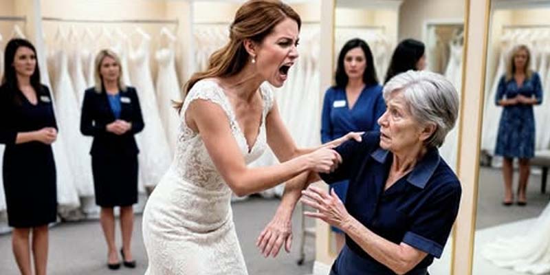 My Bride-to-Be Shoved a 60-Year-Old Cleaning Lady Out of a Bridal Boutique Not Knowing She Was My Mother—At Our Wedding, I Made Her Face the Truth